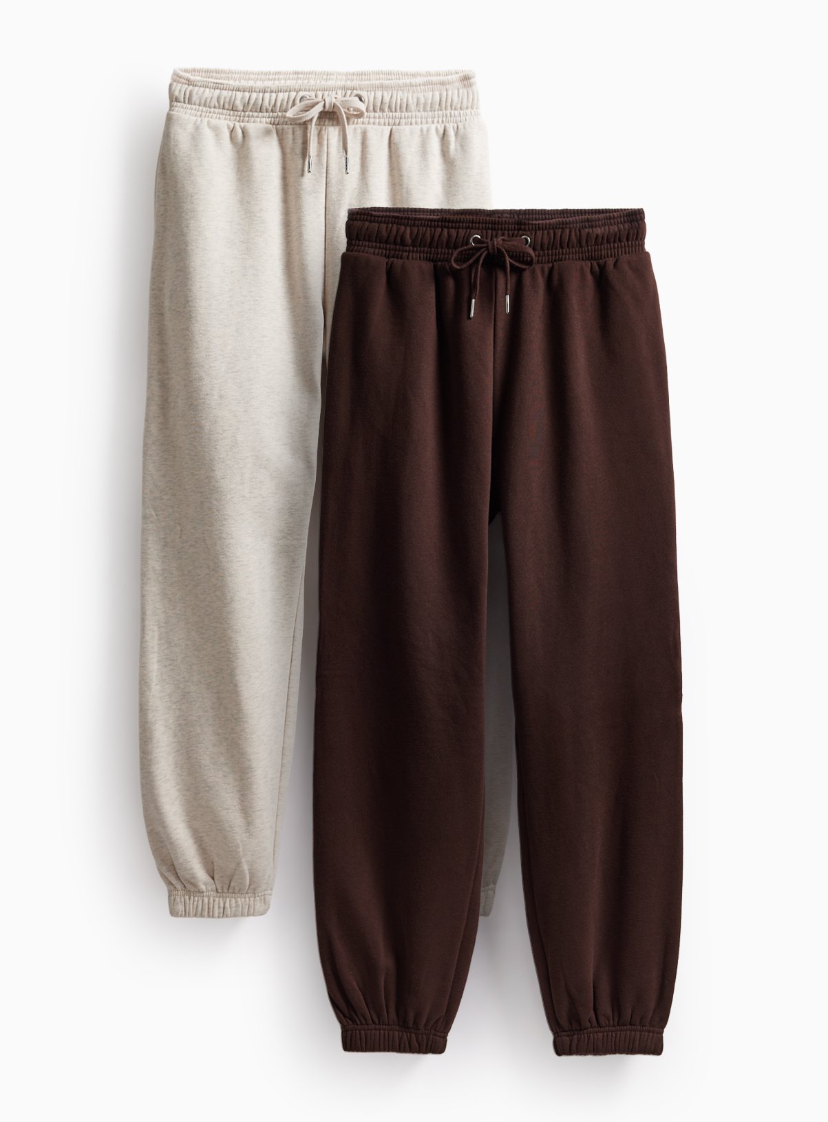 Brown Tapered Joggers 2 Pack M - Image 1 thumbnail